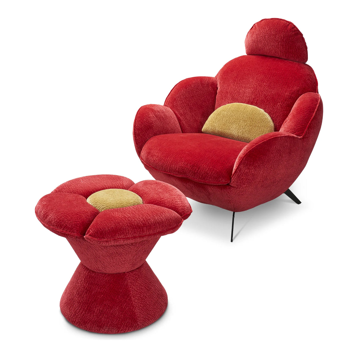 Poltroncina Foschia con pouf coordinato