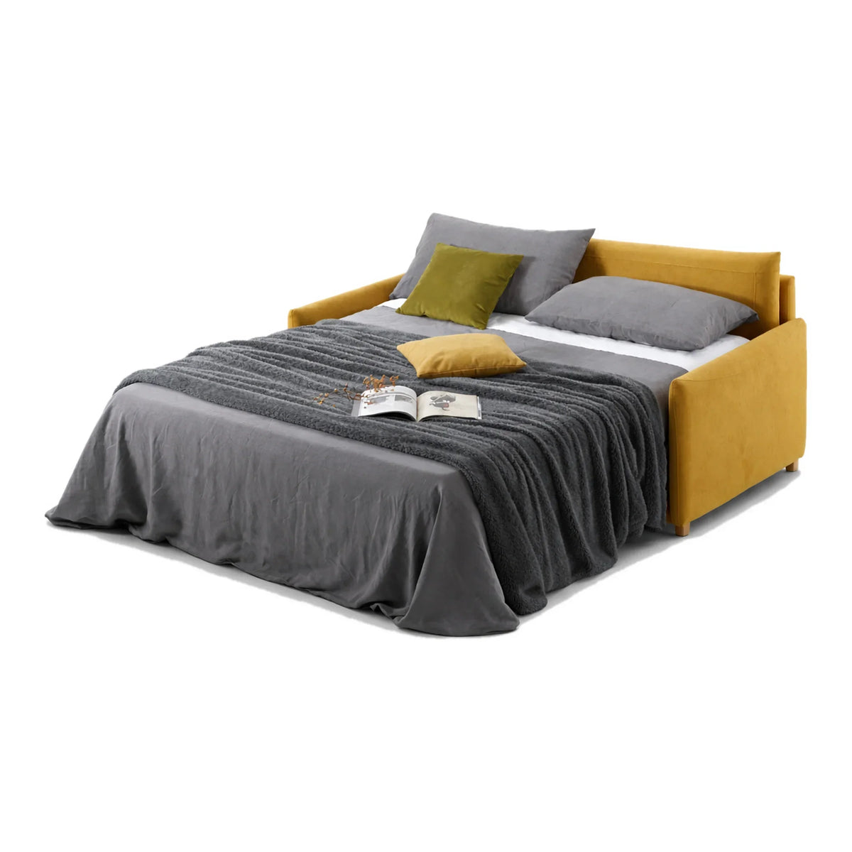 Letto di Elettra su fondo bianco